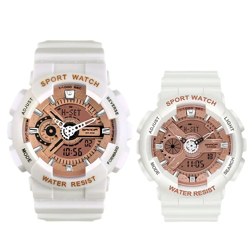 Sanda Multifunctional Sport Watch with Digital Display & Water Resistant