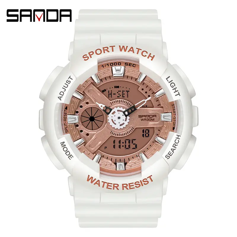 Sanda Multifunctional Sport Watch with Digital Display & Water Resistant