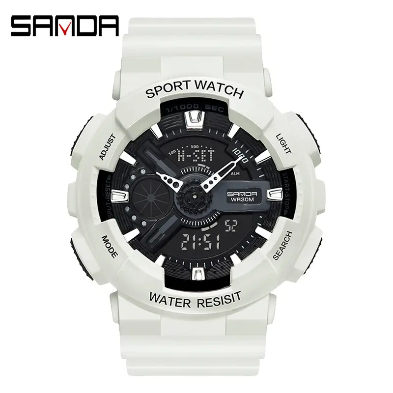 Sanda Multifunctional Sport Watch with Digital Display & Water Resistant