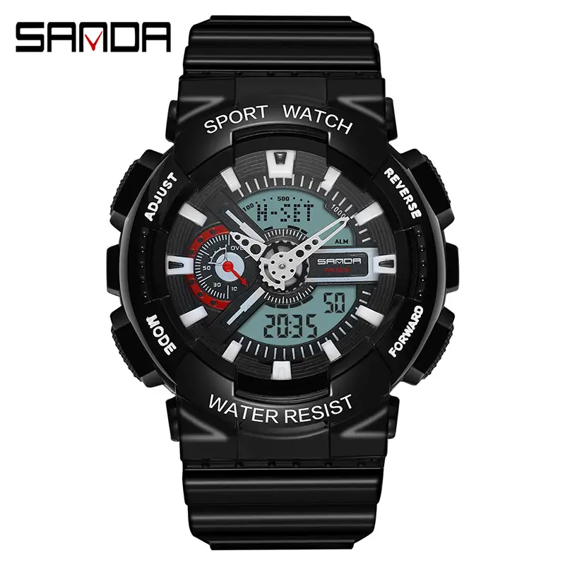 Sanda Multifunctional Sport Watch with Digital Display & Water Resistant