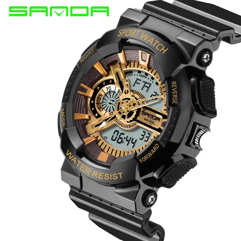 Sanda Multifunctional Sport Watch with Digital Display & Water Resistant