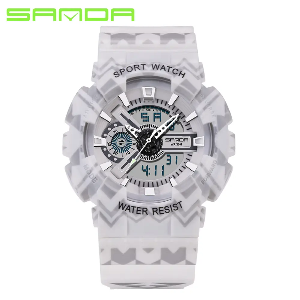 Sanda Multifunctional Sport Watch with Digital Display & Water Resistant