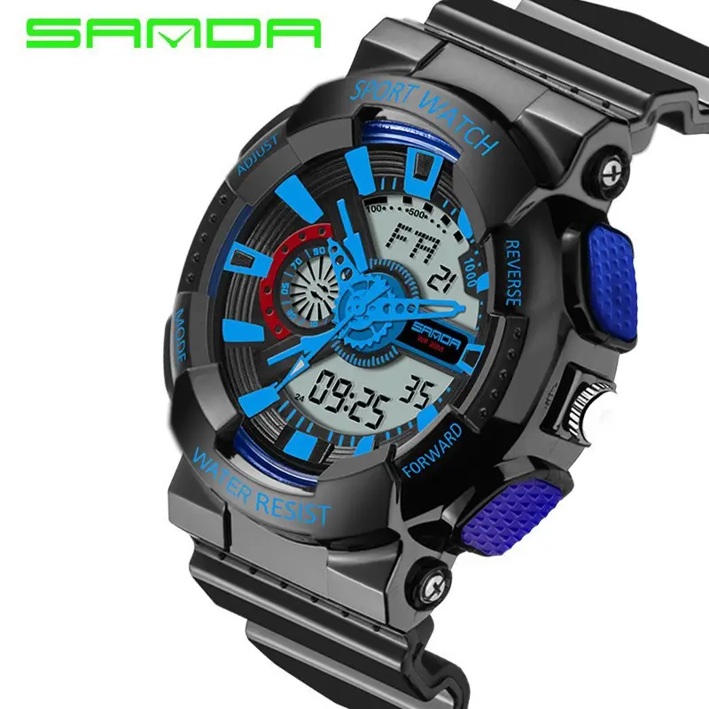 Sanda Multifunctional Sport Watch with Digital Display & Water Resistant