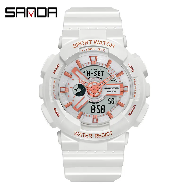 Sanda Multifunctional Sport Watch with Digital Display & Water Resistant