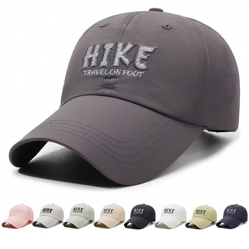 White HIKE Travelon Foot Baseball Cap for Men Women - Image 10