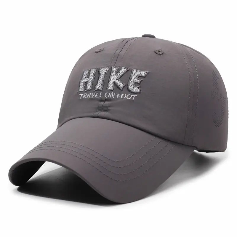 White HIKE Travelon Foot Baseball Cap for Men Women - Image 6