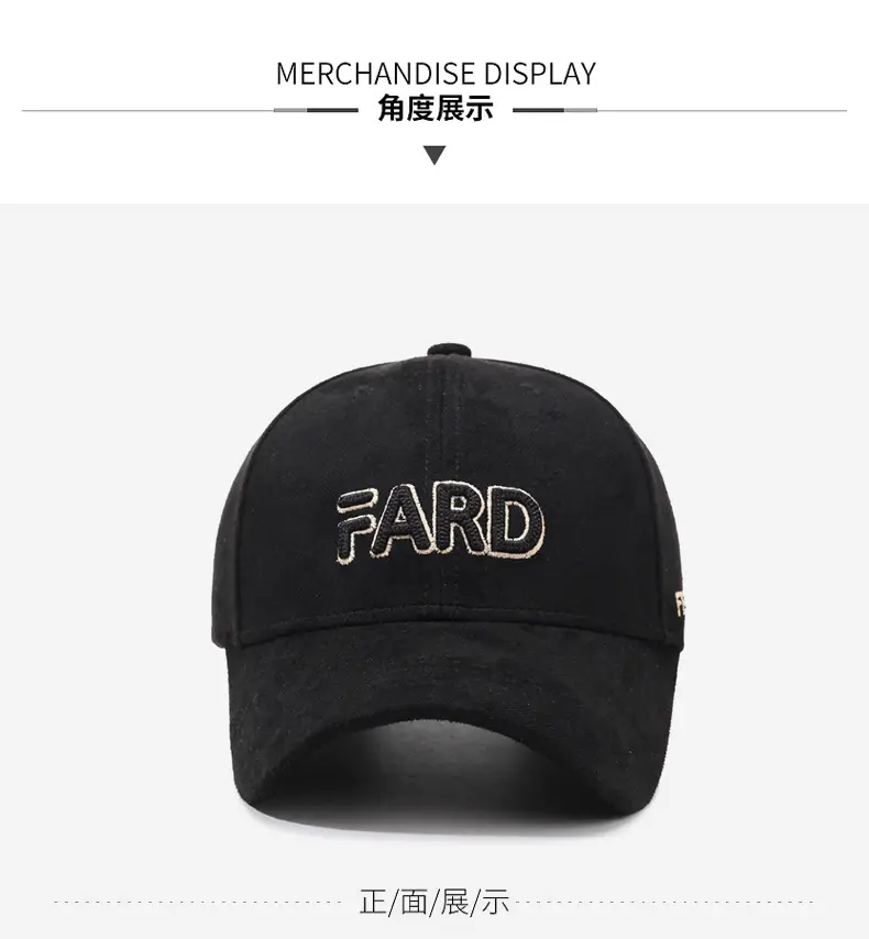 Women's Orange Embroidered Baseball Cap FARD — feature 8