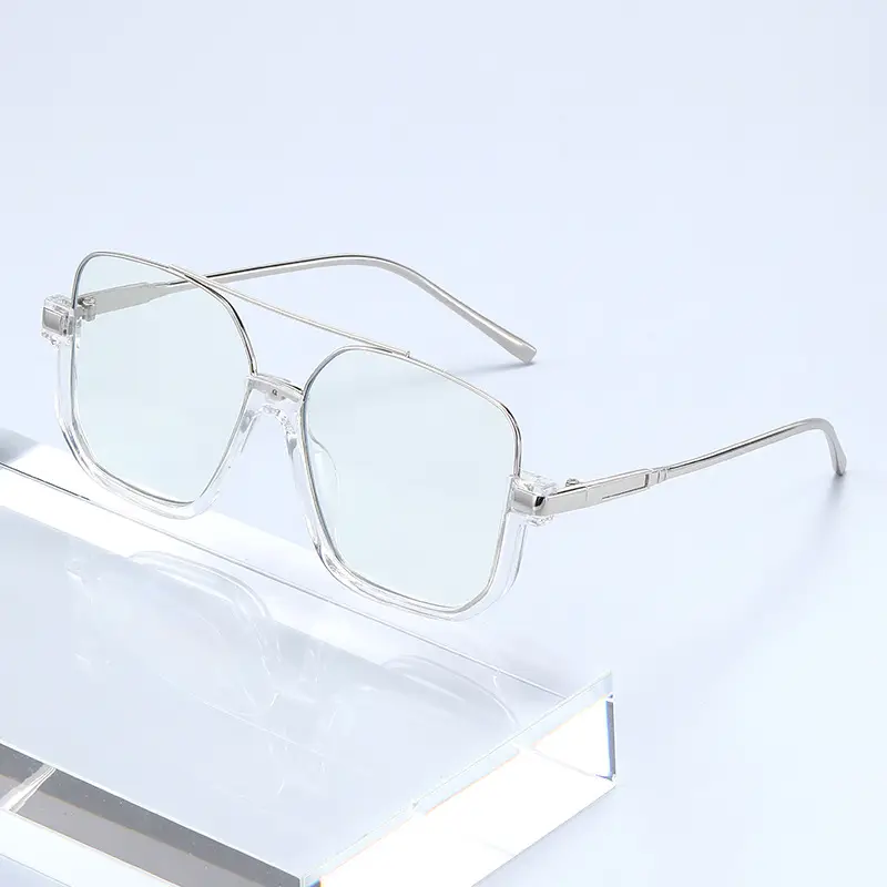 High-Grade Retro Black Double Beam Sunglasses for Men Women