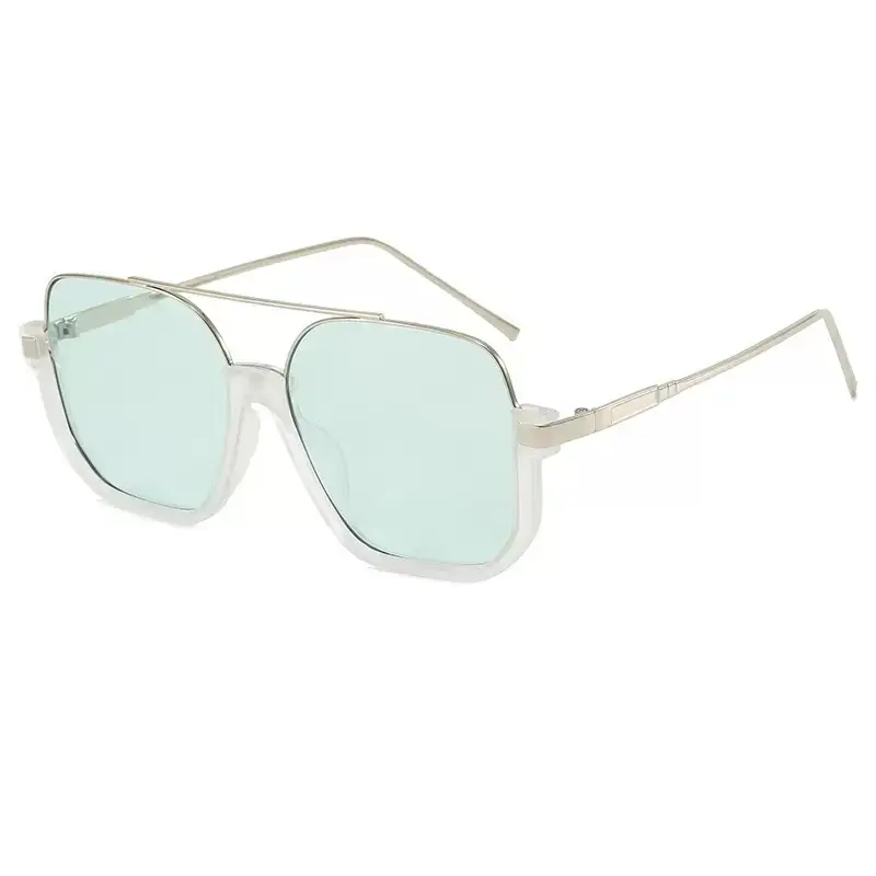 High-Grade Retro Black Double Beam Sunglasses for Men Women