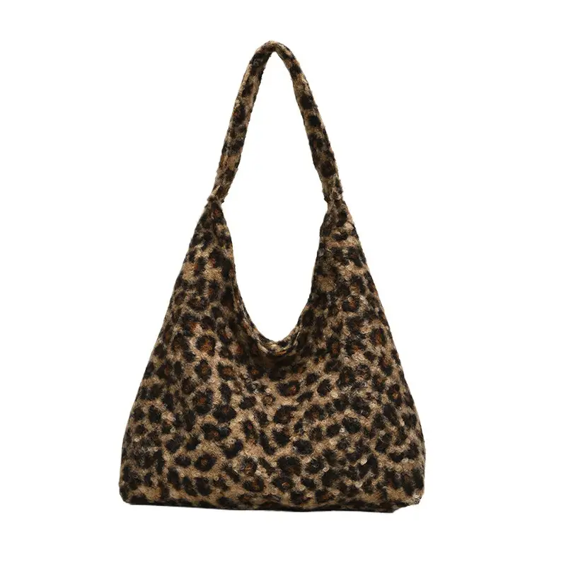 Leopard Print Shoulder Bag for Women Large Capacity Commuter Bag - Image 7