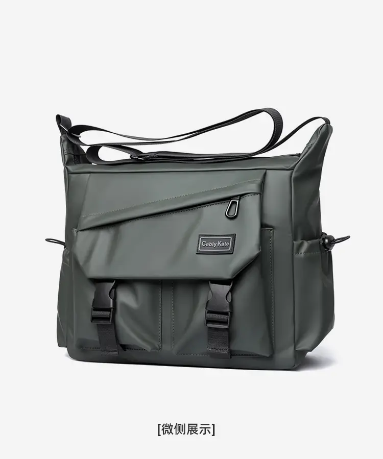 Large Capacity Grey Crossbody Backpack for Business & Travel — feature 19