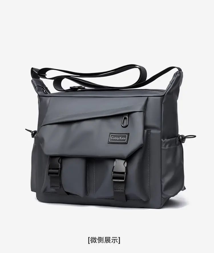Large Capacity Grey Crossbody Backpack for Business & Travel — feature 21