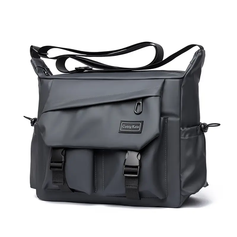 Large Capacity Grey Crossbody Backpack for Business & Travel - Image 2