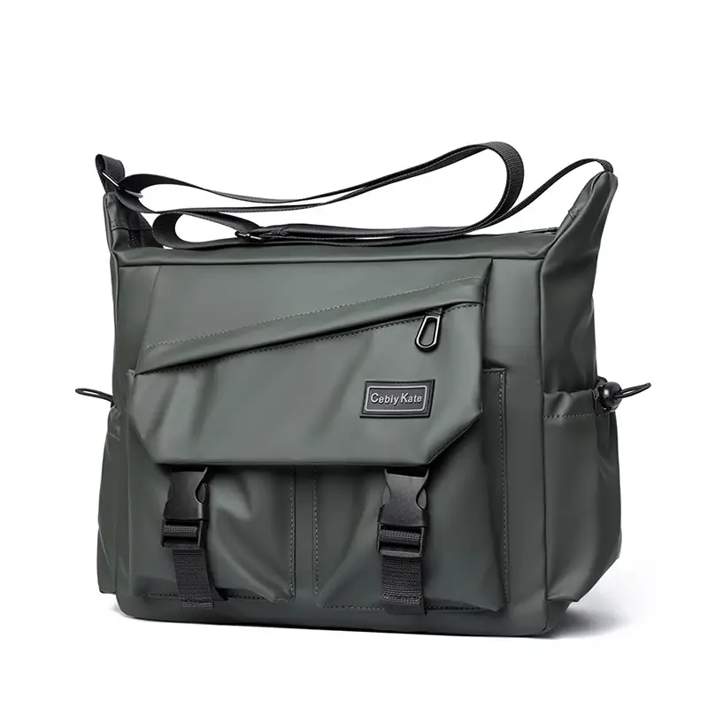 Large Capacity Grey Crossbody Backpack for Business & Travel - Image 3
