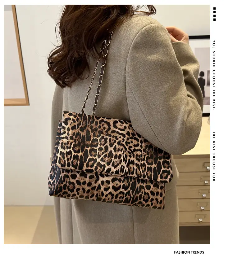 Leopard Print Chain Bag for Women 2024 New Fashion — feature 1