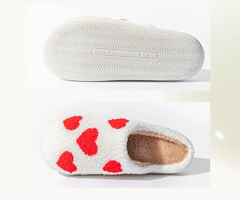Cotton Strawberry Slippers for Women Winter Warm Indoor — feature 15