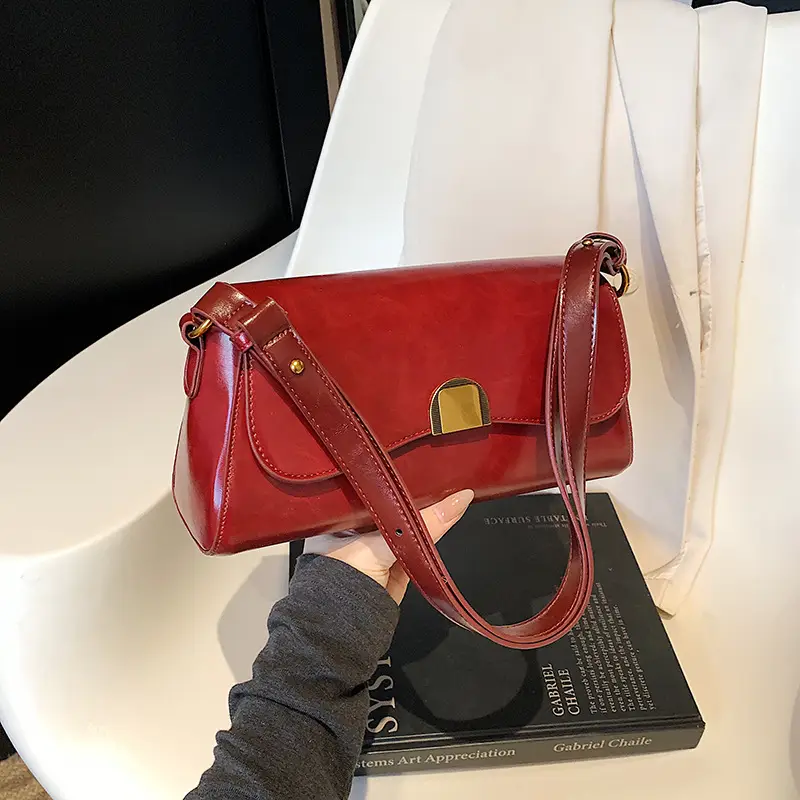 Women's Maillard Shoulder Bag Small Square Design - Image 7