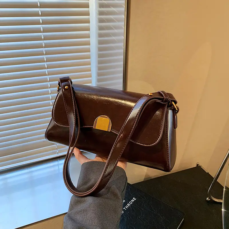 Women's Maillard Shoulder Bag Small Square Design - Image 8