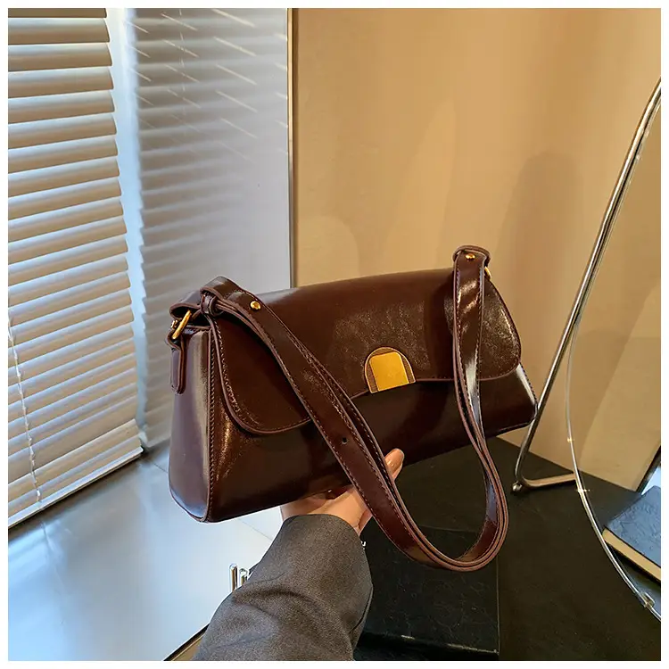 Women's Maillard Shoulder Bag Small Square Design — feature 16