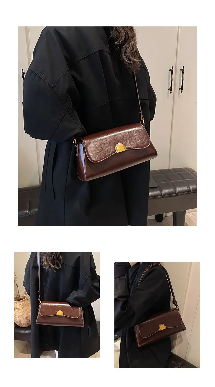 Women's Maillard Shoulder Bag Small Square Design — feature 4