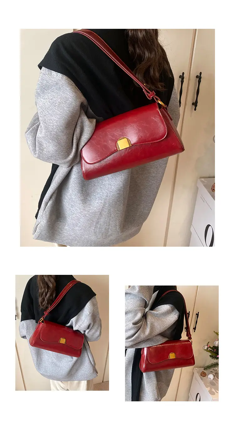 Women's Maillard Shoulder Bag Small Square Design — feature 6
