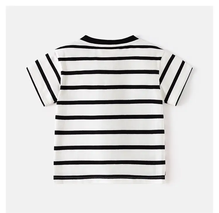 Boys Navy Striped Short Sleeve T-Shirt 2025 — feature 9