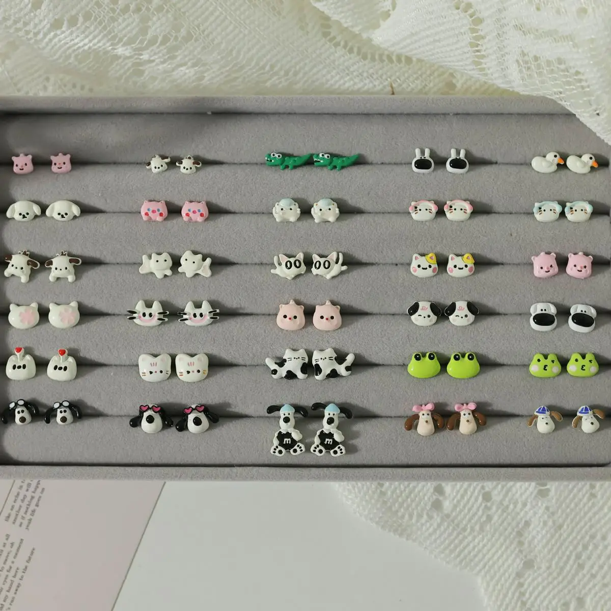 Small Animal Earrings Autumn Winter Cartoon Design Wholesale - Image 40