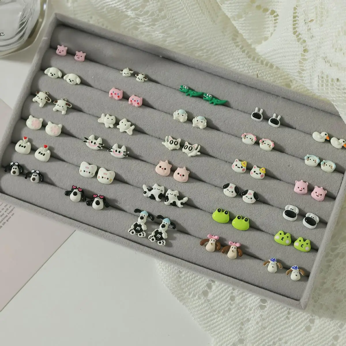 Small Animal Earrings Autumn Winter Cartoon Design Wholesale - Image 41