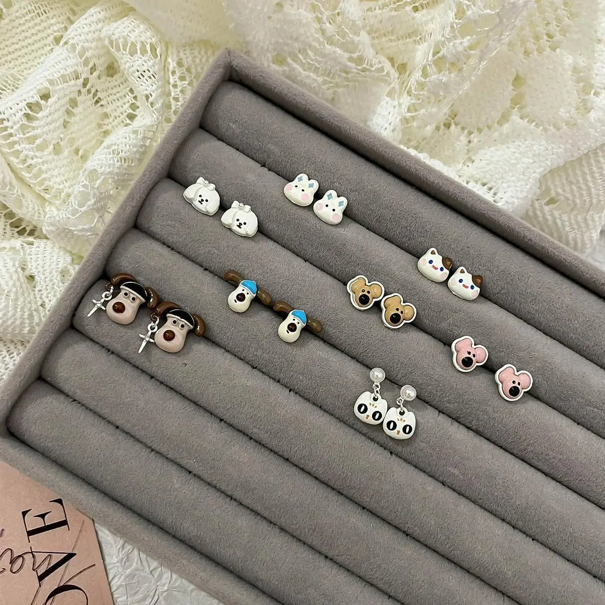 Small Animal Earrings Autumn Winter Cartoon Design Wholesale — feature 42