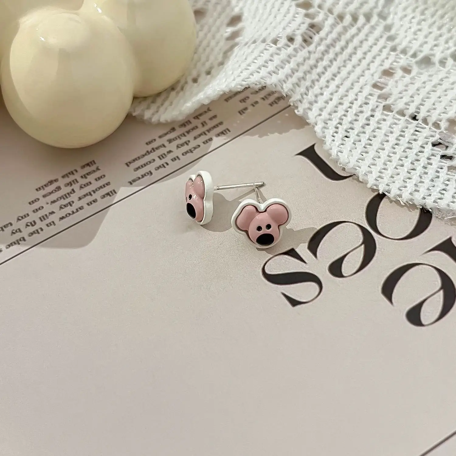 Small Animal Earrings Autumn Winter Cartoon Design Wholesale - Image 34