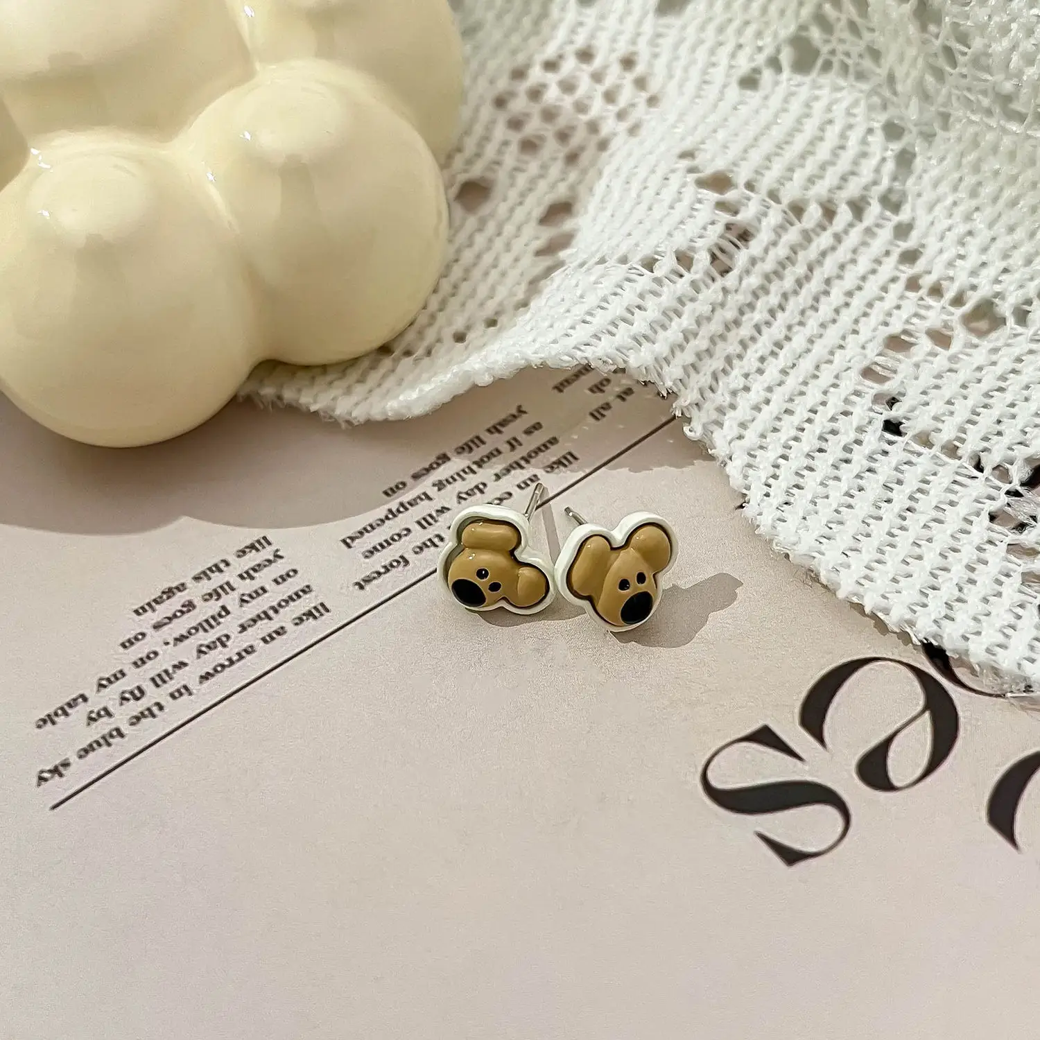 Small Animal Earrings Autumn Winter Cartoon Design Wholesale - Image 35