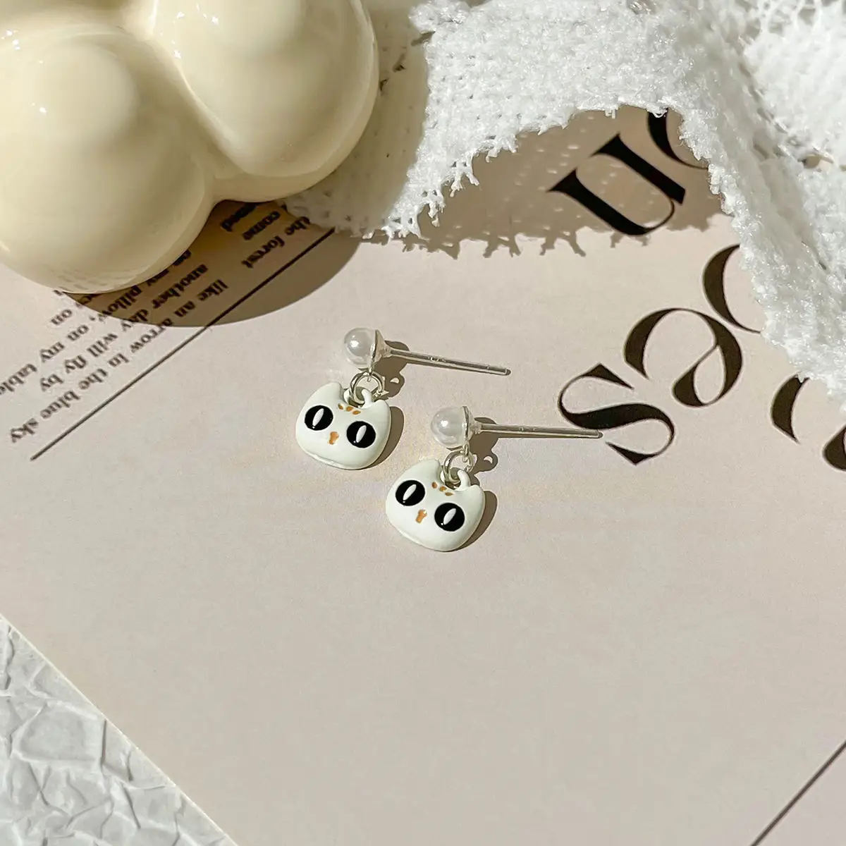 Small Animal Earrings Autumn Winter Cartoon Design Wholesale - Image 38