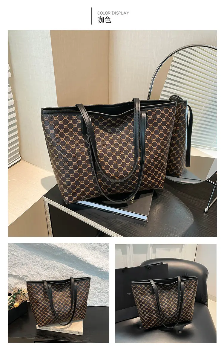 Women's 2024 Winter Tote Bag with Guitured Pattern — feature 19
