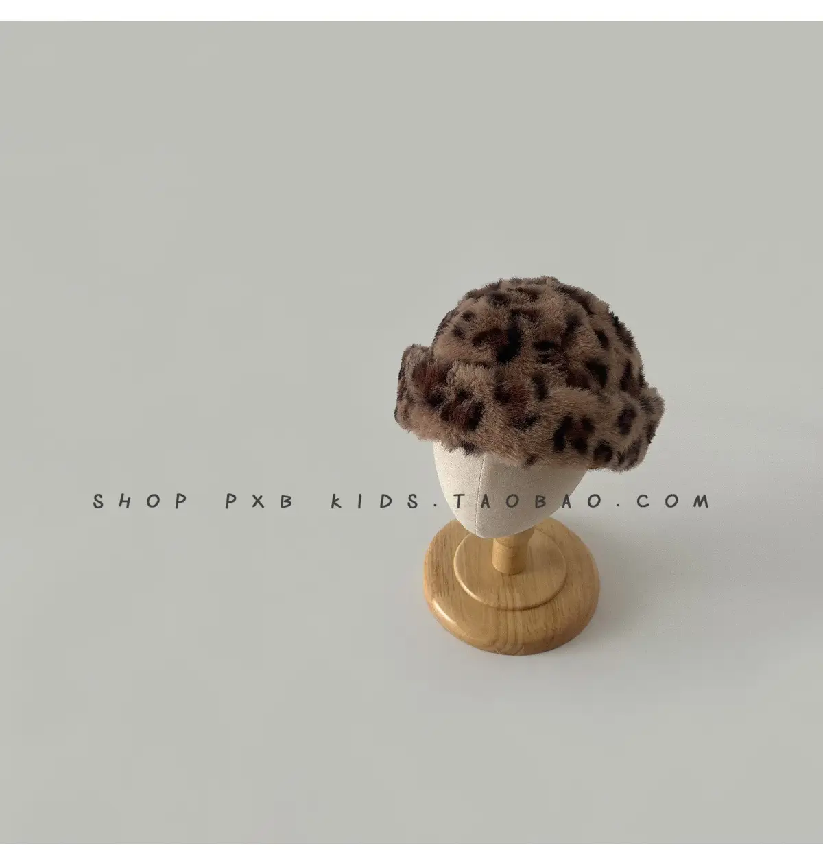 Leopard Print Winter Cap for Boys Girls Warm Plush — feature 13