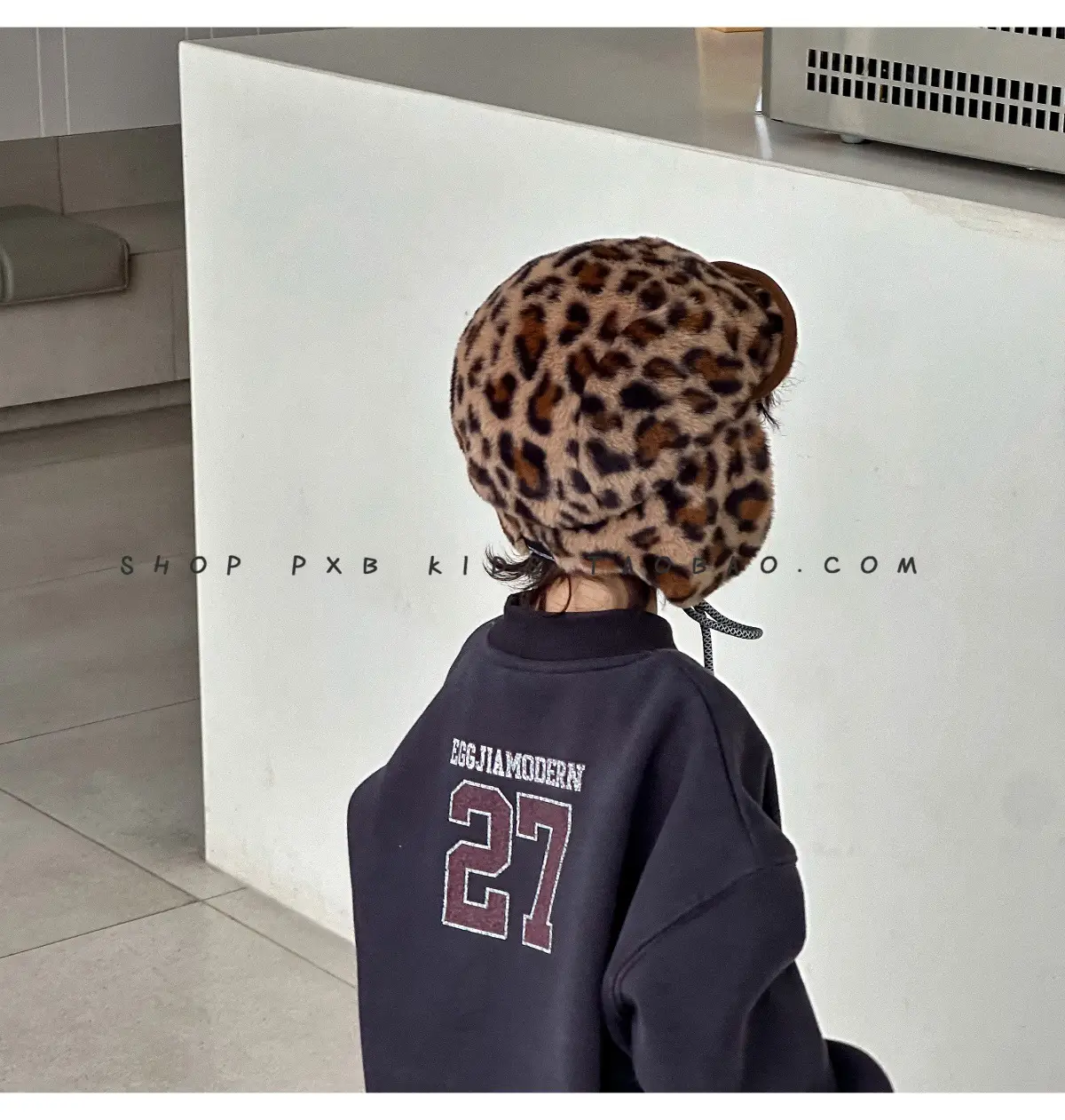Leopard Print Winter Cap for Boys Girls Warm Plush — feature 20