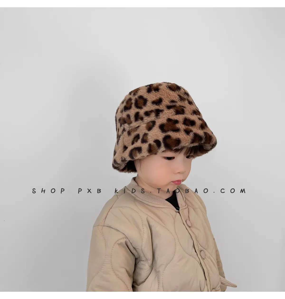 Leopard Print Winter Cap for Boys Girls Warm Plush — feature 27