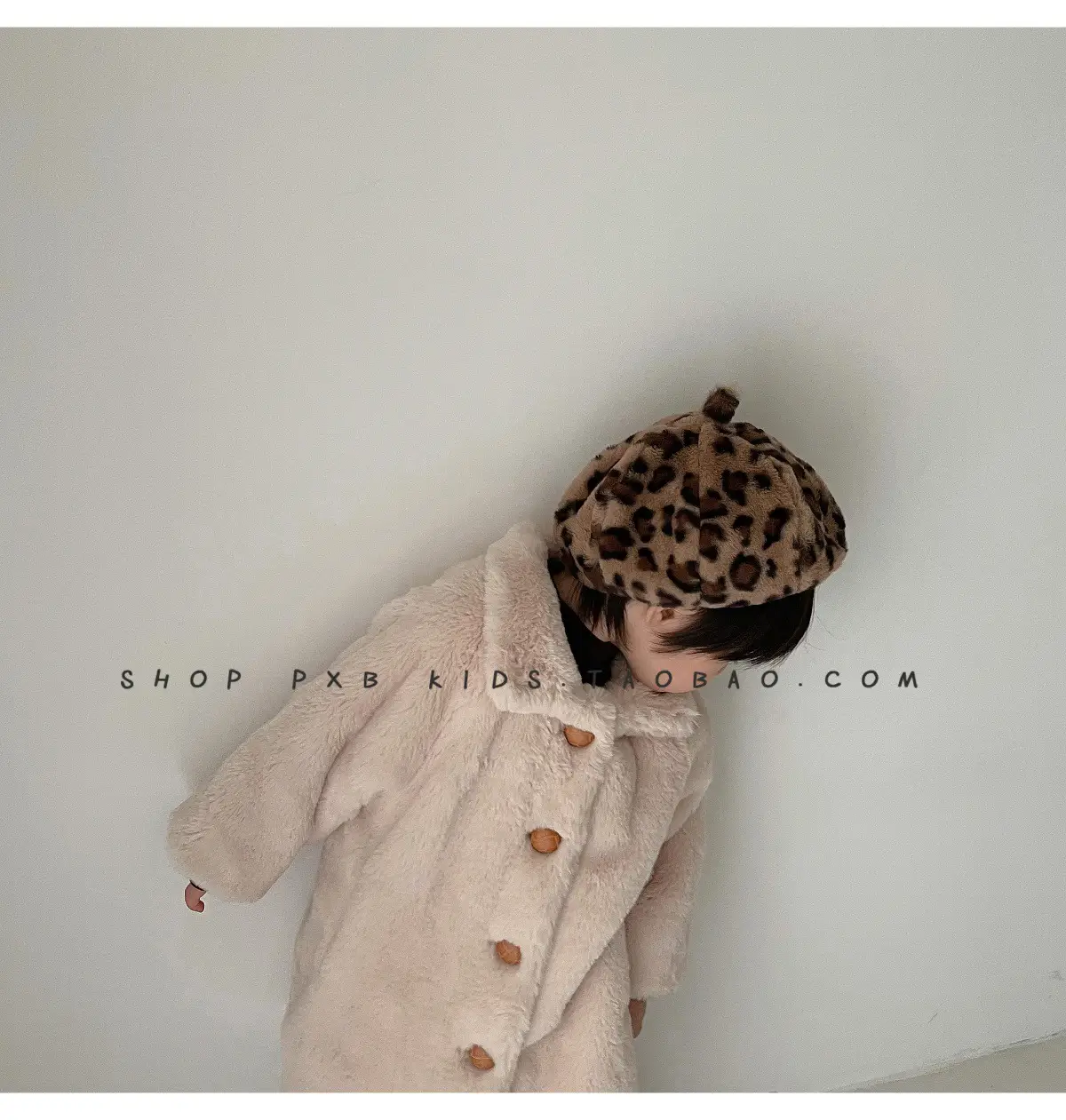 Leopard Print Winter Cap for Boys Girls Warm Plush — feature 34
