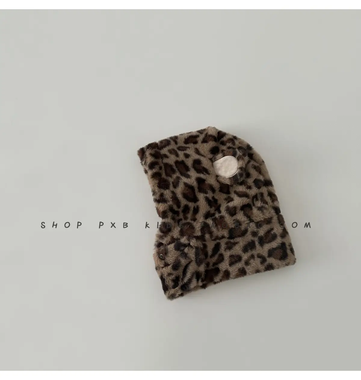 Leopard Print Winter Cap for Boys Girls Warm Plush — feature 47
