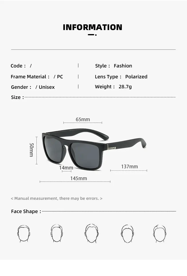 Men's Polarized Sunglasses Retro Sports Red Black — feature 8