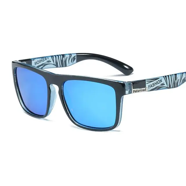 Men's Polarized Sunglasses Retro Sports Red Black — feature 9