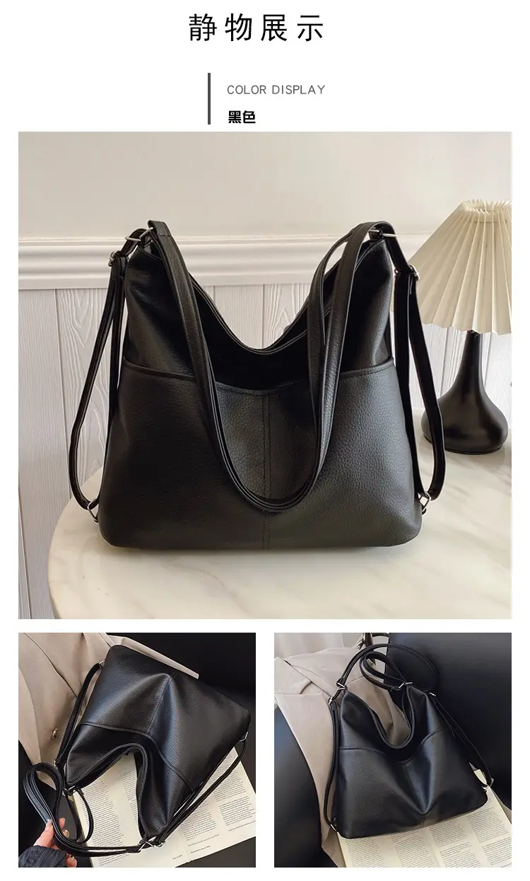 Women's Brown Leather Shoulder Bag 2024 Retro Western Style — feature 17