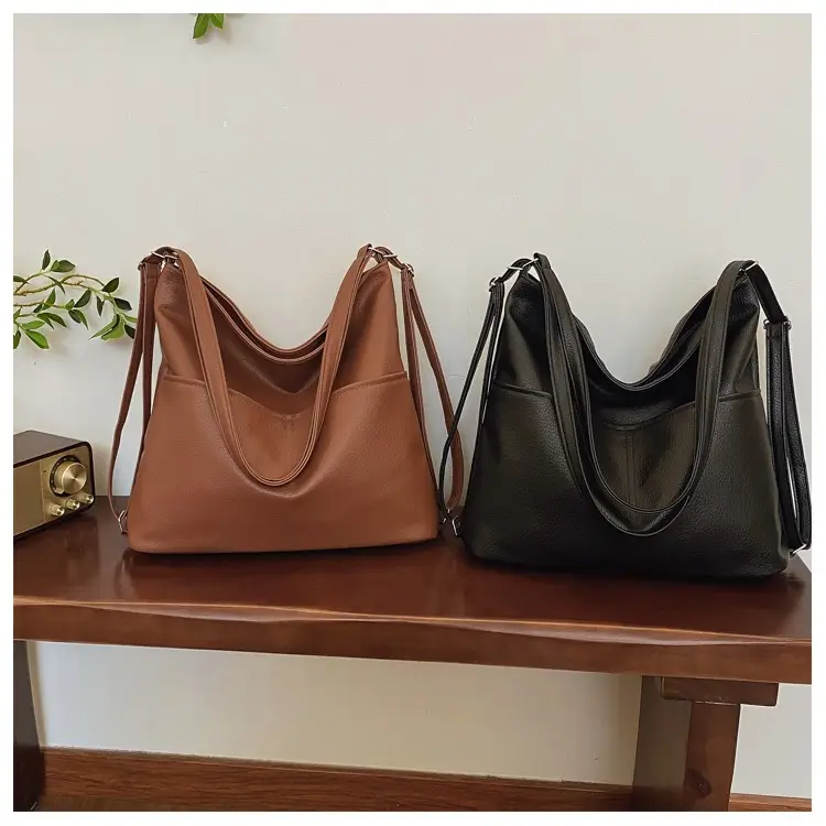 Women's Brown Leather Shoulder Bag 2024 Retro Western Style — feature 24