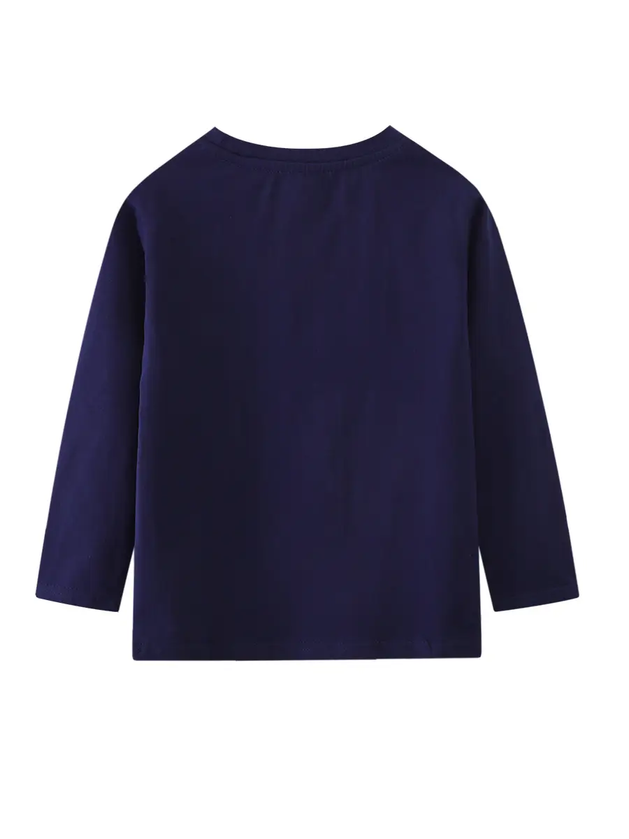Fire and Rescue Boys T-Shirt Navy Blue Spring Autumn - Image 4