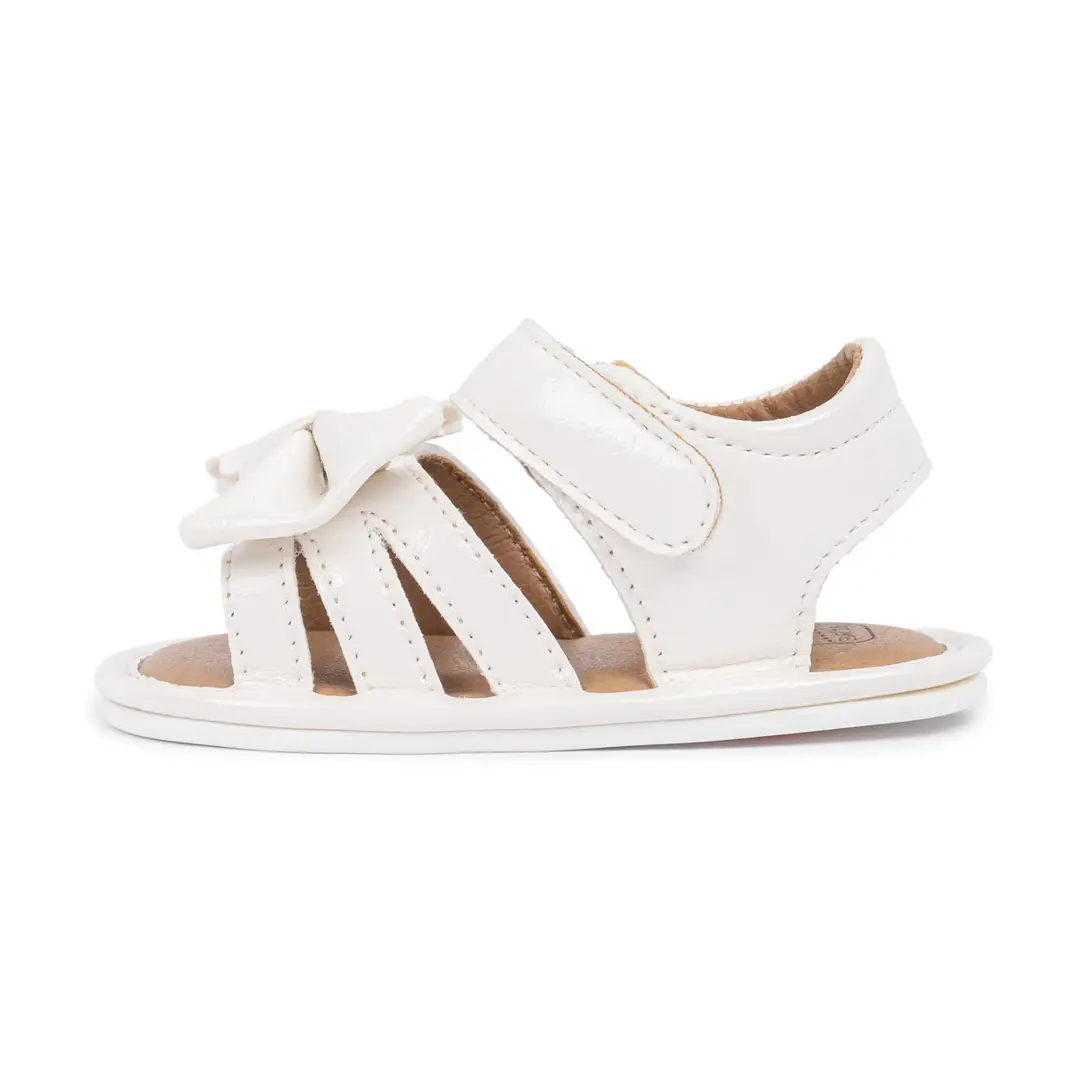 Amazon Cross Border Bow Baby Toddler Shoes 2025 Summer New Solid Color Cute Sandals Baby Shoes — feature 13