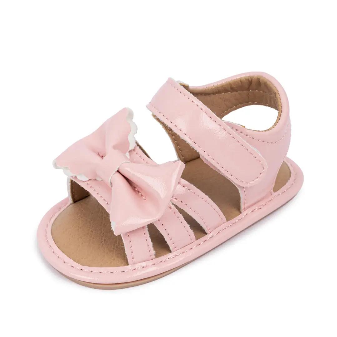 Amazon Cross Border Bow Baby Toddler Shoes 2025 Summer New Solid Color Cute Sandals Baby Shoes — feature 16