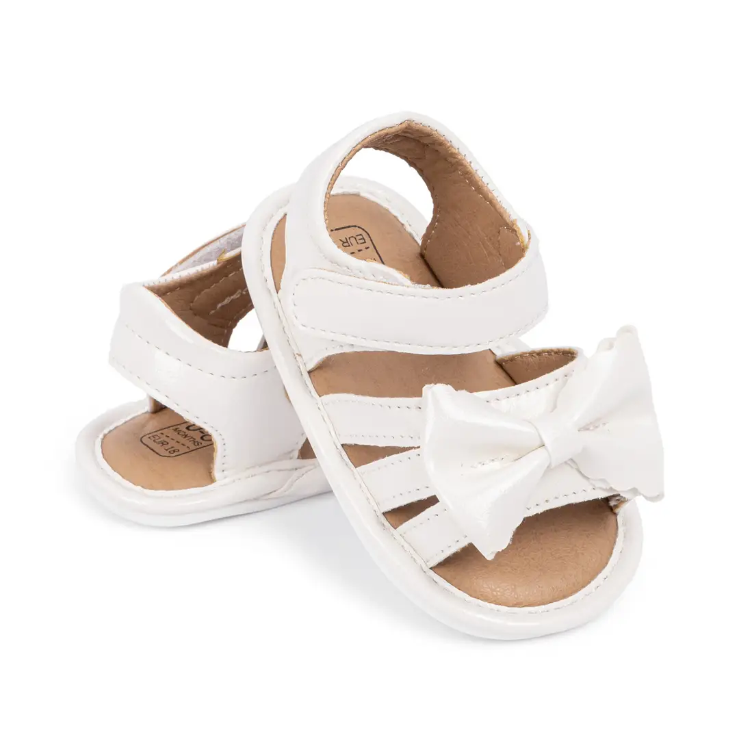 Amazon Cross Border Bow Baby Toddler Shoes 2025 Summer New Solid Color Cute Sandals Baby Shoes — feature 17