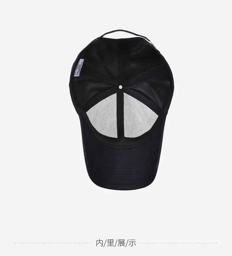 Black Baseball Cap for Men Middle Age — feature 13
