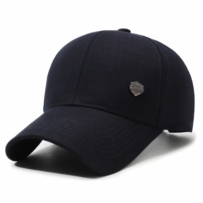 Black Baseball Cap for Men Middle Age - Image 3