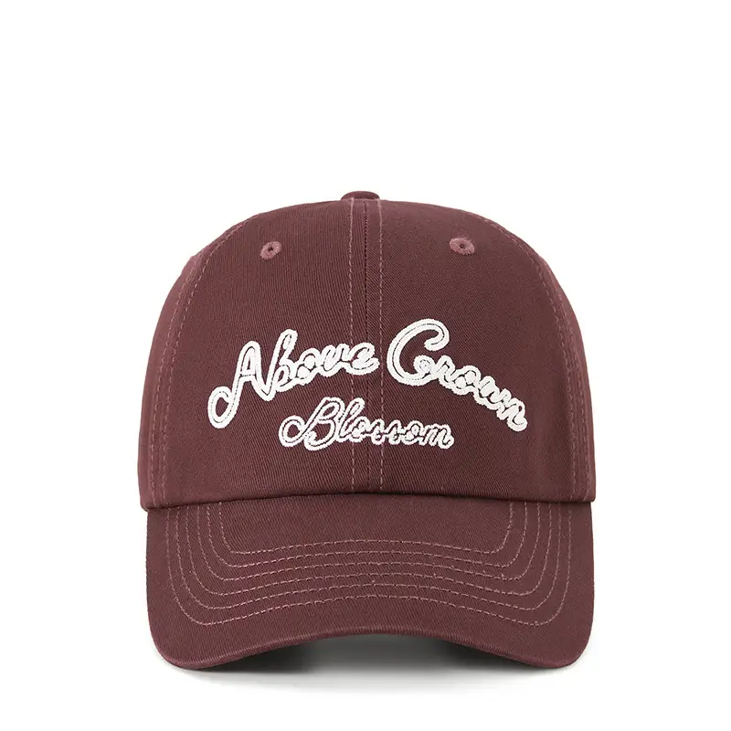 American Flag Baseball Cap Women Maroon Four Seasons - Image 4