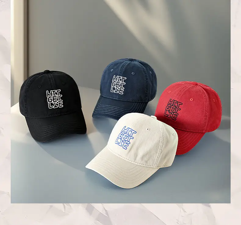 Men Black Embroidered Baseball Cap with "HIT THE BASICS" Design — feature 11